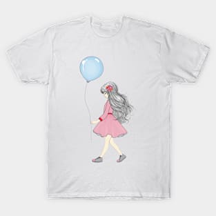 Girl with balloon T-Shirt